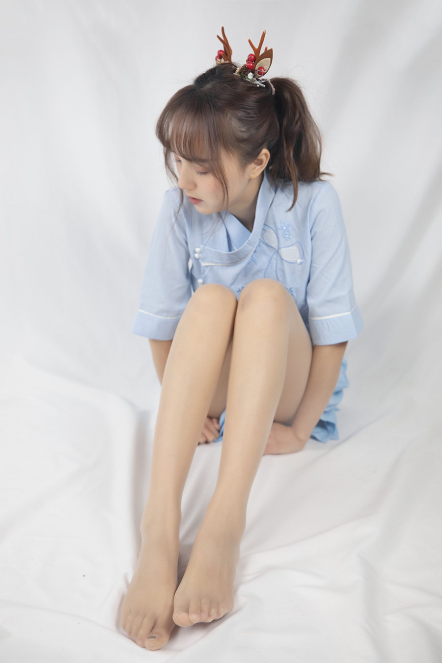 【在线看】梦丝女神 NO.085 玥玥 蓝色古装仙女颜值 [76P] - XZWang-写真网-XZWang-写真网